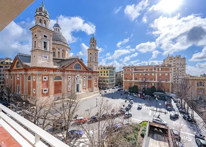 Luxury Basilica & Sea View 35 Con Posto Auto Gratis - Genovainrelax * Genua