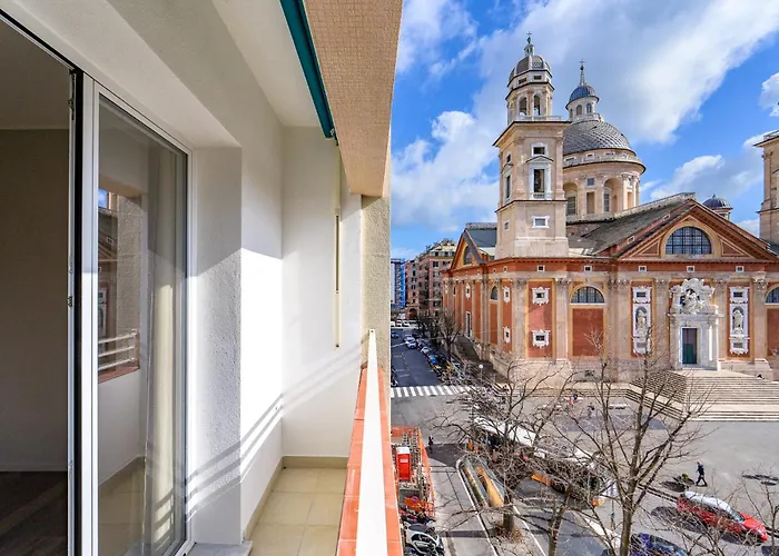 Luxury Basilica & Sea View 35 Con Posto Auto Gratis - Genovainrelax * Genua