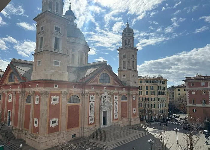Luxury Basilica & Sea View 35 Con Posto Auto Gratis - Genovainrelax * Genua