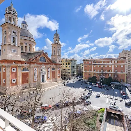 Luxury Basilica & Sea View 35 Con Posto Auto Gratis - Genovainrelax * Γένοβα